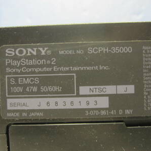 SONY 家庭用ゲーム機 PlayStation2 SCPH-35000 通電ジャンク品 管KD160の画像3