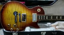 超美麗★選定品★驚愕フレイム★Gibson Les Paul STD★ヒスコレ越え!完璧杢目AAA★新品同様_画像2