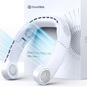 DesertWest ネッククーラー 首掛け扇風機 最新折りたたみ式 ネックファン 羽根なし 携帯せんぷうき