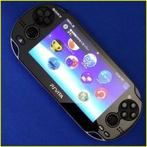 ★【PSVITA本体のみ】 SONY PlayStation Vita PCH-1100 ブラック/ケース付属 ★_画像2