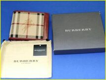 ★【未使用/売切り】 BURBERRY/バーバリー ノバチェック 二つ折り財布 ★_画像1