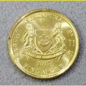 【シンガポール 5セント 硬貨/2017年】 5 CENTS/5￠/現行硬貨/コインの画像4