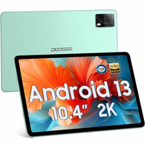 【2024NEW 10.4″ 2K】Android 13 タブレット、15GB+128GB（1TB TF）、解像度1200X2000 IPSディスプレイ、デュアル 4G