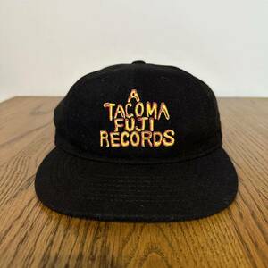 TACOMA FUJI RECORDS タコマフジレコード Designed by Hirohisa Yokoyama TCM17-006 ブラック CAP キャップ 帽子