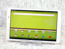 ☆【中古】SIMロック解除 au Qua tab 02 HWT31 パウダーホワイト HUAWEI android タブレット 本体 SIMフリー 制限〇 一括購入(NZ160-26)_画像1