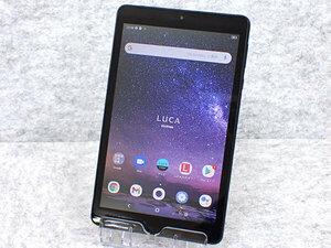 【中古】アイリスオーヤマ LUCA TE081 Wi-Fiモデル 32GB ブラック タブレット Android 8型(NAA755-4)