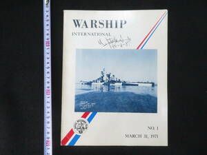 軍艦 洋雑誌(1【WARSHIP INTERNATIONAL◆No.1】1971年 世界の軍艦 外国 各国　　　　　　検)海軍戦艦空母駆逐艦潜水艦図面写真