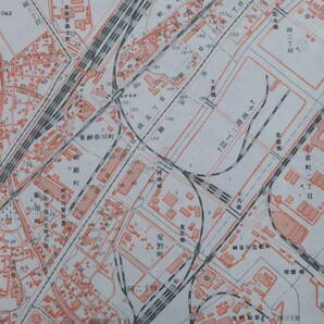 F) 1万分1 地形図 東京8号横浜 7枚◆昭和29～35年 国土地理院◆神奈川 生麦 根岸 本牧◆1:10,000 市街図 都市部 鉄道路線 道路 線路 古地図の画像8