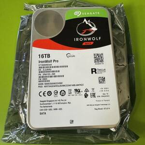 【未使用品】 Seagate HDD 16TB IRONWOLF PRO NAS ヘリウム充填 高耐久モデル 大容量 3.5インチ内蔵ハードディスク ST16000NE000