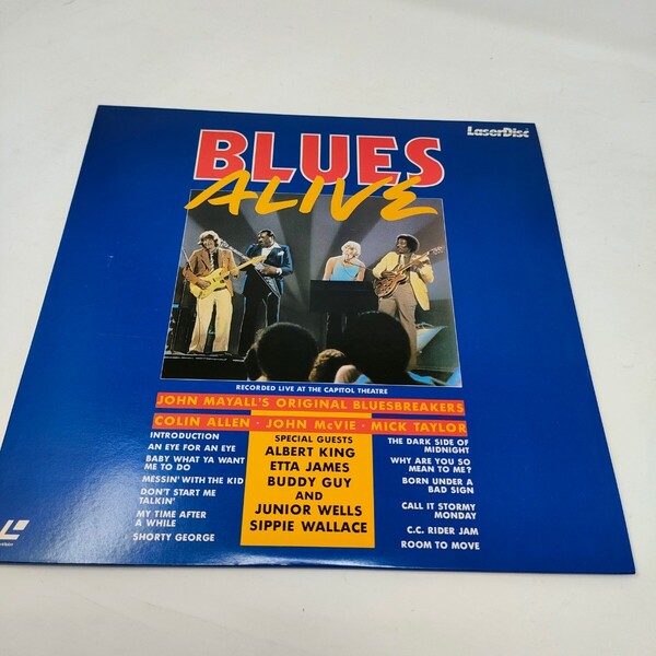 LD ブルース・アライブ BLUES ALIVE ジョン・メイオール ミックテイラー 即決 送料込み 再生確認済み レーザーディスク