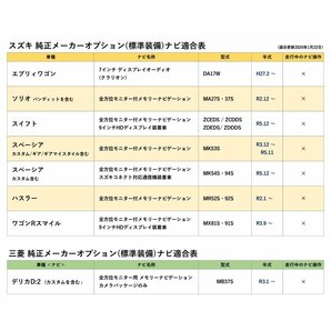 スズキ ソリオ バンディット含む MA27S MA37S テレビキャンセラー 走行中 テレビ 視聴 ナビ 操作 ハーネス パノラマ モニター TVキットの画像4