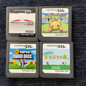 DS NEWスーパーマリオブラザーズ　おいでよどうぶつの森　ポケモンダッシュ　マリオカートDS ソフトのみ