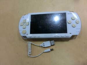 T【ト4-17】【60サイズ】▲SONY ソニー PSP-1000 ホワイト/携帯型ゲーム機/通電可 ジャンク扱い/※傷汚れあり