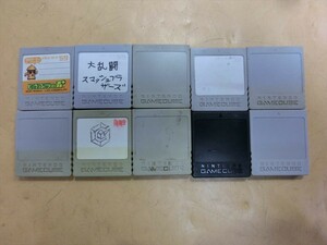 T【ヌ4-92】【送料無料】?Nintendo ゲームキューブ GC メモリーカードセット 10枚セット/ジャンク扱い/※傷汚れ 黄ばみあり