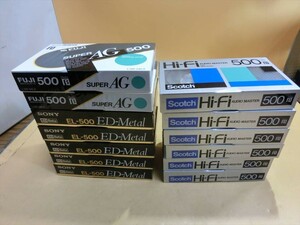 T【ハ4-58】【80サイズ】▲未開封/カセットテープ 13個セット/SONY ソニー FUJI フジ Scotch スコッチ