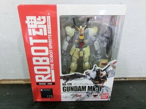 T【R3-20】【60サイズ】▲ROBOT魂 機動戦士Zガンダム SIDE MS ガンダムMk-II エゥーゴ仕様 可動フィギュア/※ヤケ有