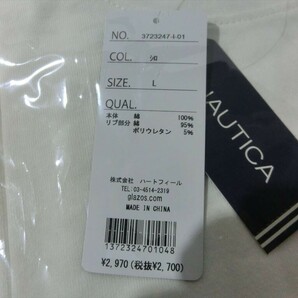 T【U3-49】【60サイズ】▲未開封/NAUTICA ノーティカ/袖ロゴTシャツ/長袖/Lサイズ 150～160cm/子ども服/キッズの画像2