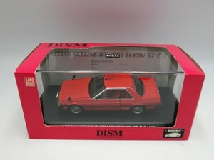 T【ニ4-18】【60サイズ】▲DISM ディズム 日産スカイライン HT 2000 TURBO GT-E・S KHR30 ’81 レッド ミニカー