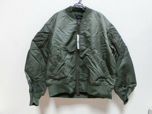 T【ノ4-11】【80サイズ】▲美品：タグ付き/GU × UNDERCOVER アンダーカバー コラボ/MA-1 フライトジャケット/メンズ/Lサイズ