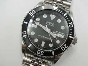 T【ヘ4-41】【60サイズ】▲seiko セイコー 7S26-0040 ダイバーズウォッチ 自動巻き オートマ 腕時計/撮影時動作OK/※傷汚れ有