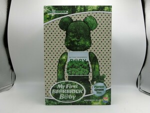 T【ヘ4-61】【80サイズ】▲未開封/my first be@rbrick b@by forest green ver. 100％&400％ フォレスト グリーン メディコムトイ