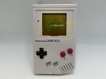 T【ホ4-30】【60サイズ】▲ニンテンドー ゲームボーイ DMG-01 本体/ゲーム機/通電可/ジャンク扱い/※液晶枠欠品・傷・汚れ有_画像1