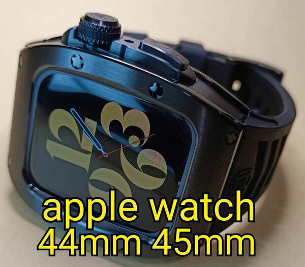 44mm 45mm メタル ラバー カスタム ステンレス apple watch アップルウォッチ ゴールデンコンセプト 好きに