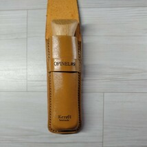 OPINEL NO9 オピネル　レザーケース　ハンドメイド　ヌメ革　立体　手縫い　アウトドア　ナイフ　新作です_画像6