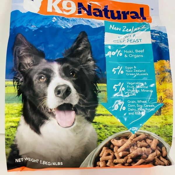 k9natural K9ナチュラル　ホキ＆ビーフ・フィースト　1.8kg