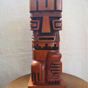 ポリネシアン イースター 置物 木彫り インテリア ビンテージ vintage 伝統 民芸 オブジェ アンティーク 