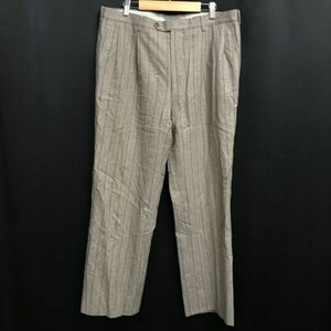 エルメネジルドゼニア/Ermenegildo Zegna★ウール/スラックスパンツ【W94/股下74cm/ストライプ柄/グレー系/gray】Pants/Trouser◆pBH562