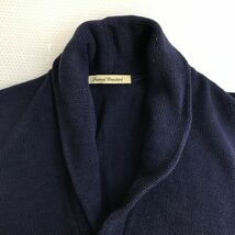 ジャーナルスタンダード/JOURNAL STANDARD★ショールカラー/コットンニットベスト【メンズL/紺/navy blue】◆BH585_画像4