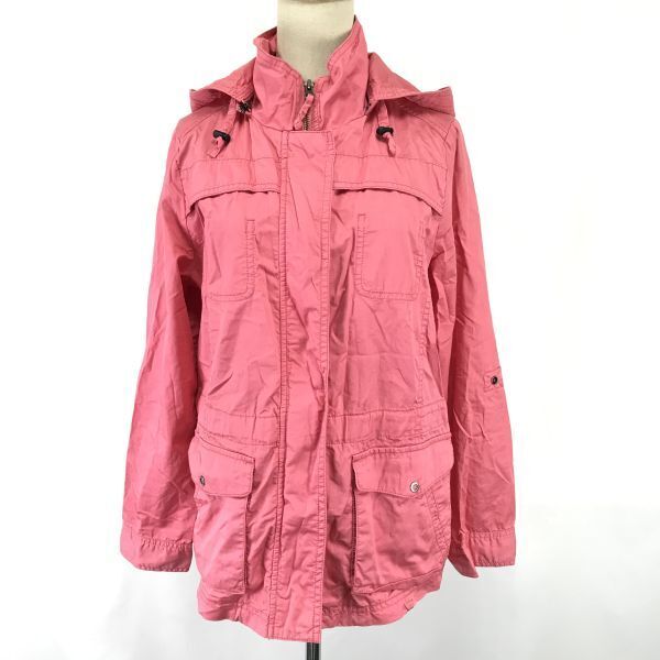 エディーバウアー/Eddie Bauer★着脱フード/パーカー【レディースM/コットン100%/ピンク】マウンテン/アウトドア/Jacket/Jumper◆BH594