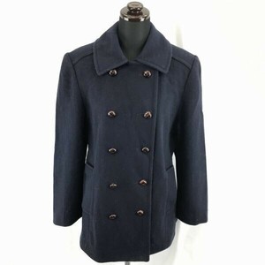 USA製★マッキントッシュ★ウールPコート【サイズ6/M/ネイビー系】くるみボタン/内ポケット/MACKINTOSH◆BC129W