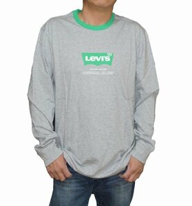 リーバイス levis 長袖Tシャツ グレー 161390108 メンズ ロゴ 春物 秋物 ロンT ロングスリーブ 表記サイズM