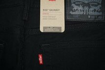 リーバイス levis ジーンズ 510 スキニー 黒 05510-4173 メンズ デニム スリム パンツ ジーパン Gパン ボトムス 細身 ブラック サイズ30_画像4