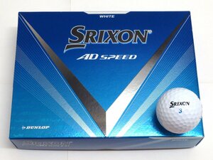 新品★ダンロップ★スリクソン AD スピード ボール★SRIXON AD SPEED★2024★アライメント★ホワイト★3箱★36球★3ダース