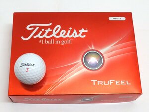 新品★タイトリスト★トゥルーフィール TRUFEEL ボール★2024★ホワイト★日本正規品★1箱★12球★1ダース