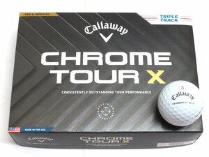 新品★キャロウェイ★クロム ツアー X トリプル トラック★CHROME TOUR X TRIPLE TRACK★2024★ホワイト★1箱★12球★1ダース