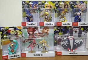 【送料無料:未開:正規】スプラトゥーン ゼノブレイド2 amiibo アミーボ 8種 ウツホ フウカ マンタロー コジャケ ホムラ ヒカリ スプラ ギア