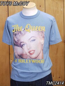 新品 トイズマッコイ マリリンモンロー The Queen of HOLLYWOOD 半袖 Tシャツ ブルーグレー M TMC2414 toysmccoy