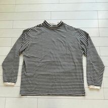 レア 美品 USA 90s カルバンクライン ロールネック カットソー ボーダー サイズXL ビンテージ j.crew オールドgap ラルフローレン _画像5