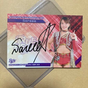 BBM 女子プロレスカード Sareee 直筆サインカード ture heart WWE サレイ