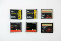 CFカード セット売り 64GB 2枚 32GB 4枚　SanDisk Extreme RRO Lexar PROFESSIONAL_画像3
