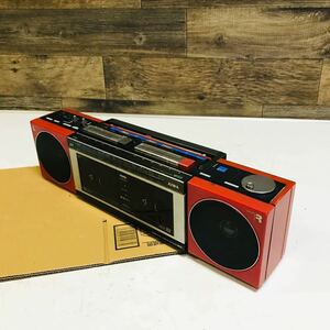 AIWA アイワ ダブルラジカセ SC-W33 レッド 動作品 現状品 レトロ中古