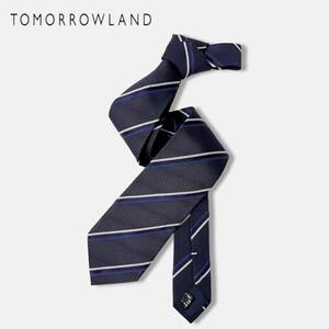 【 トゥモローランド 】ネクタイ 日本製 STEPHEN WALTERS レジメンタル TOMORROWLAND スティーブンウォルターズ シルク56％ 綿44％