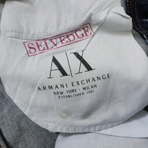 【 アルマーニエクスチェンジ (30) 】A/X ARMANI EXCHANGE J130 SKINNY ETROITE スキニー セルビッチ 濃紺_画像9