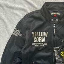 YELLOW CORN YB-2121 BK Mサイズ イエローコーン フルメッシュジャケット 刺繍ロゴ プロテクター取り付け可能 新品 A60301-12_画像2