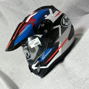 ★ Arai TOUR CROSS 3 DEPARTURE 59-60cm Lサイズ アライ ツアークロス3 ヘルメット オフロード メタリック青 新品 23年製 A60312-2の画像1