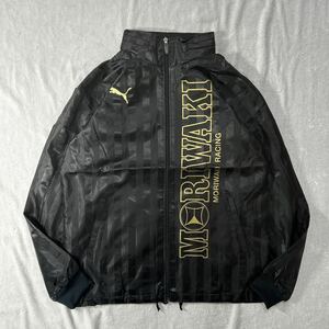 PUMA×MORIWAKI プーマ モリワキ ジャージ BLACK/GOLD XLサイズ 2WAY フード収納可能 A60325-10